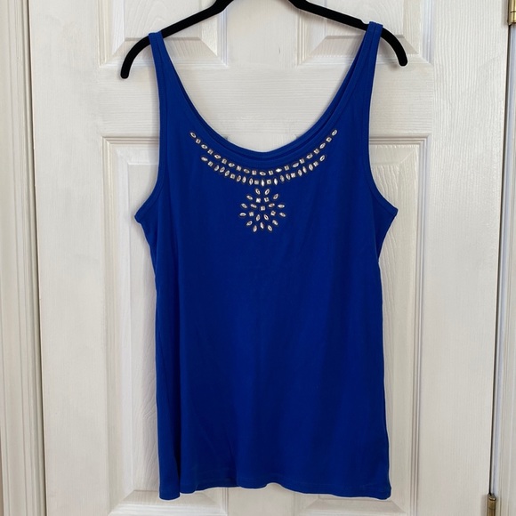 New York & Company Cobalt Tank Top - Picture 1 of 4